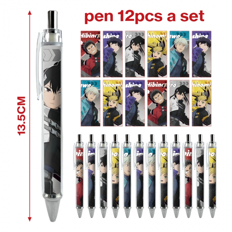 Monster 8 anime peripheral student ballpoint pen a set of 12