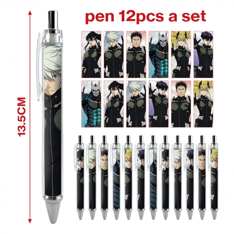 Monster 8 anime peripheral student ballpoint pen a set of 12