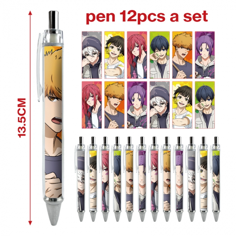 BLUE LOCK  anime peripheral student ballpoint pen a set of 12