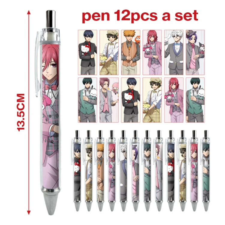 BLUE LOCK  anime peripheral student ballpoint pen a set of 12