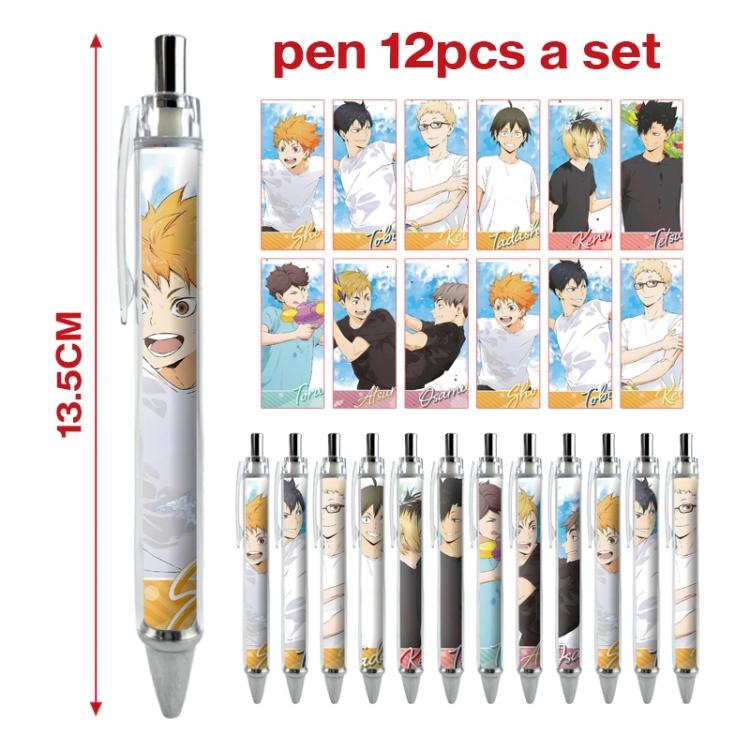 Haikyuu!! anime peripheral student ballpoint pen a set of 12