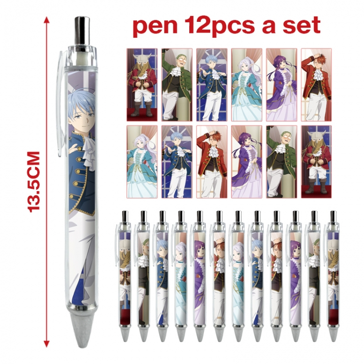 Frieren: Beyond Journey's End anime peripheral student ballpoint pen a set of 12