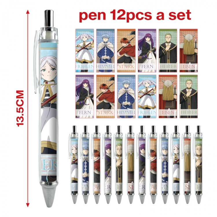 Frieren: Beyond Journey's End anime peripheral student ballpoint pen a set of 12