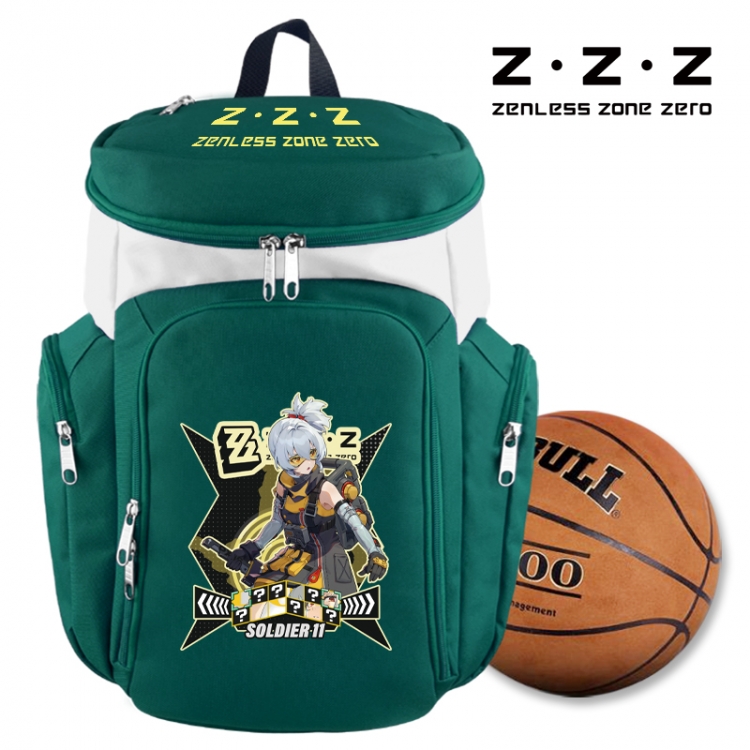 Zenless Zone Zero Anime basketball backpack backpack backpack 45X35X21cm