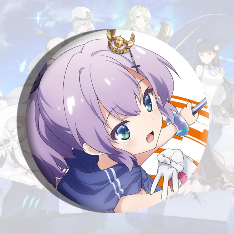 Azur Lane Anime tinplate brooch badge price for 5 pcs