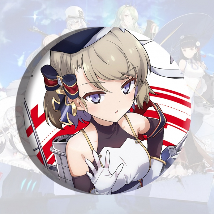 Azur Lane Anime tinplate brooch badge price for 5 pcs