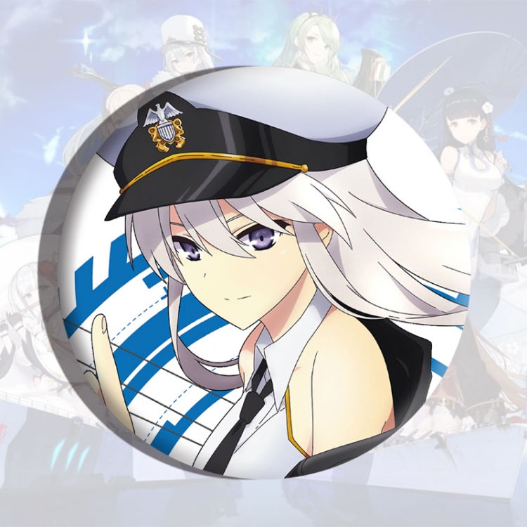 Azur Lane Anime tinplate brooch badge price for 5 pcs