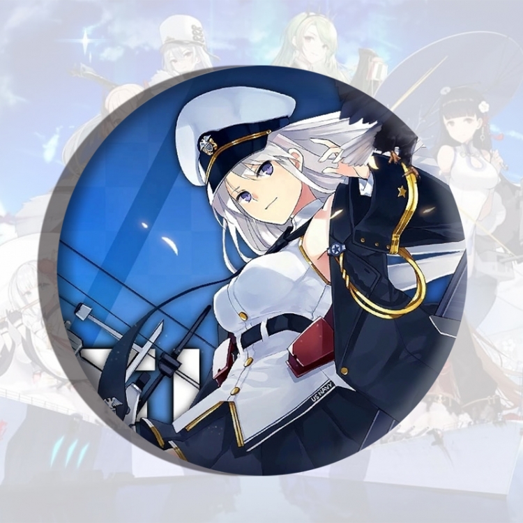 Azur Lane Anime tinplate brooch badge price for 5 pcs