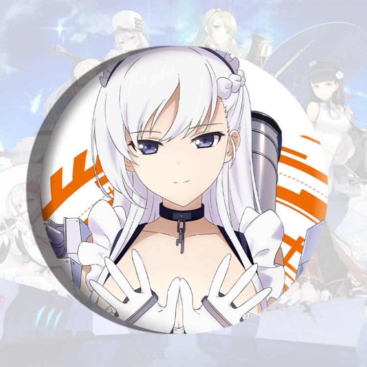 Azur Lane Anime tinplate brooch badge price for 5 pcs