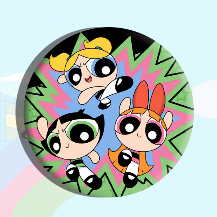 The Powerpuff Girls Anime tinplate brooch badge price for 5 pcs