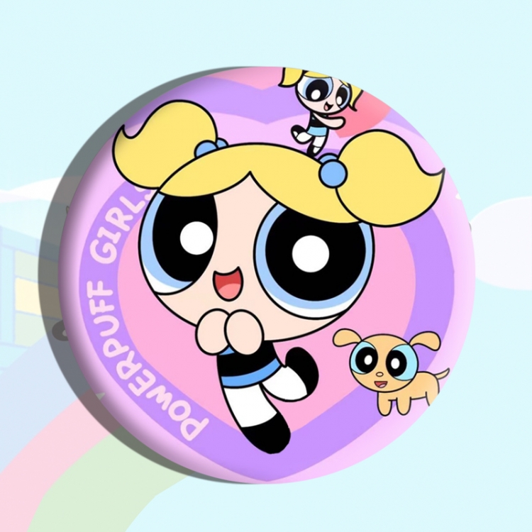 The Powerpuff Girls Anime tinplate brooch badge price for 5 pcs