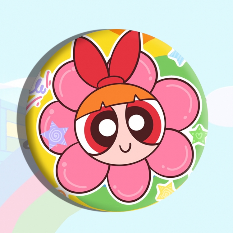 The Powerpuff Girls Anime tinplate brooch badge price for 5 pcs