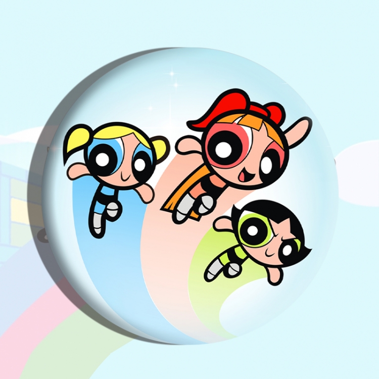 The Powerpuff Girls Anime tinplate brooch badge price for 5 pcs