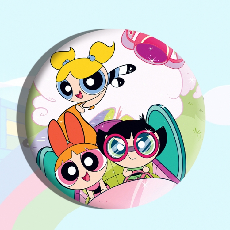 The Powerpuff Girls Anime tinplate brooch badge price for 5 pcs