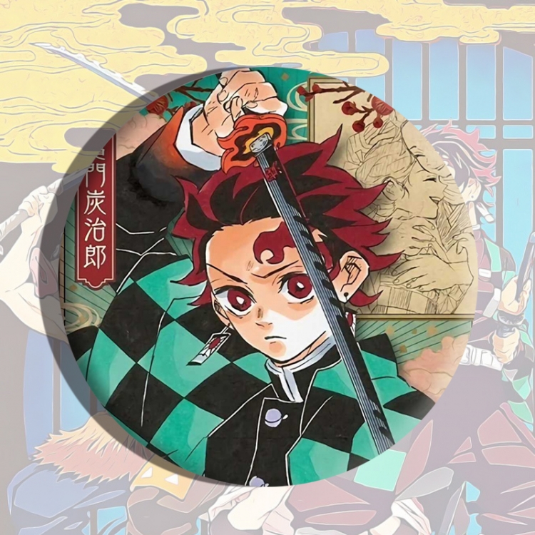 Demon Slayer Kimets Anime tinplate brooch badge price for 5 pcs