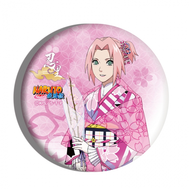 Naruto Anime tinplate brooch badge price for 5 pcs