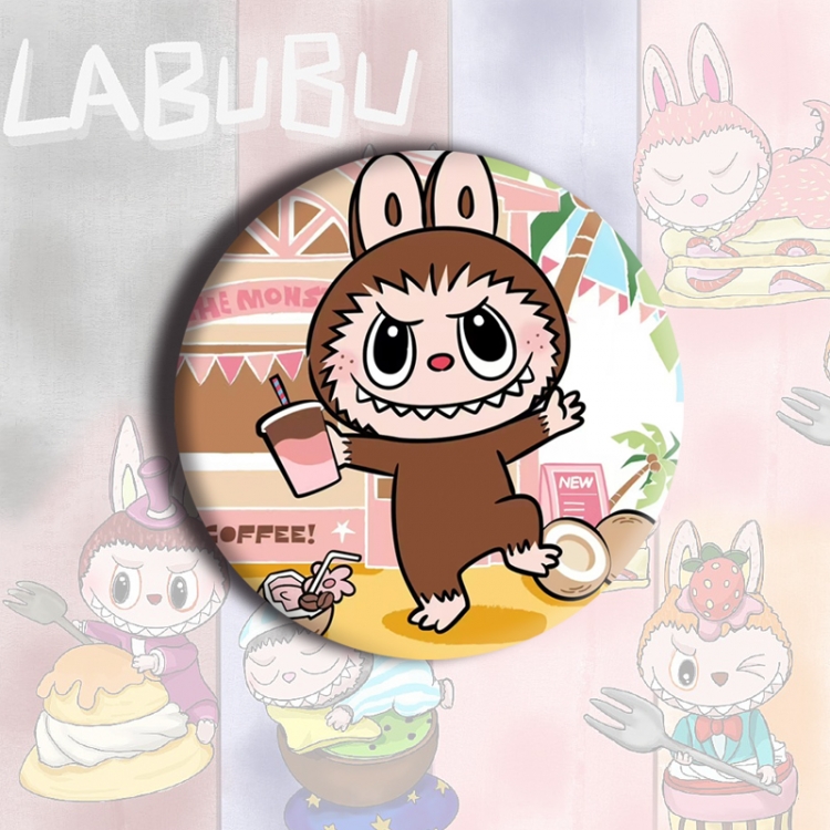 LABUBU Anime tinplate brooch badge price for 5 pcs