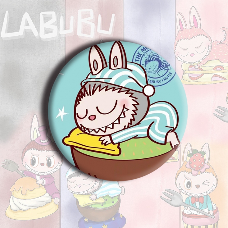 LABUBU Anime tinplate brooch badge price for 5 pcs