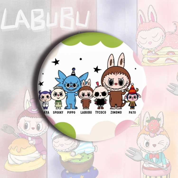 LABUBU Anime tinplate brooch badge price for 5 pcs