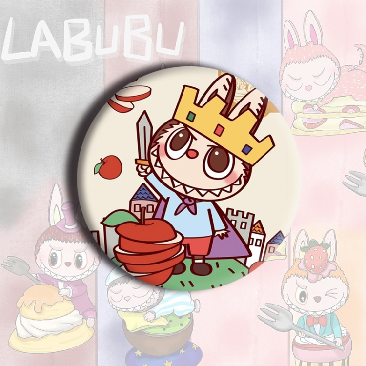 LABUBU Anime tinplate brooch badge price for 5 pcs