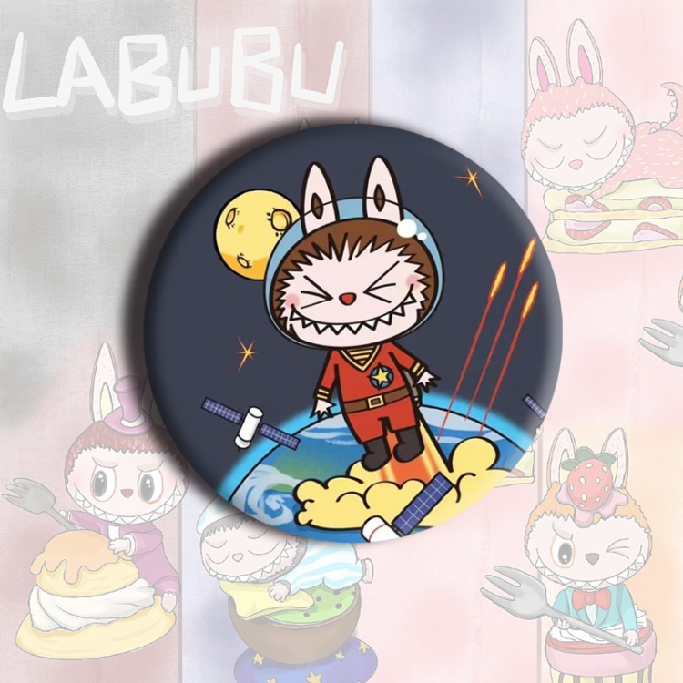 LABUBU Anime tinplate brooch badge price for 5 pcs