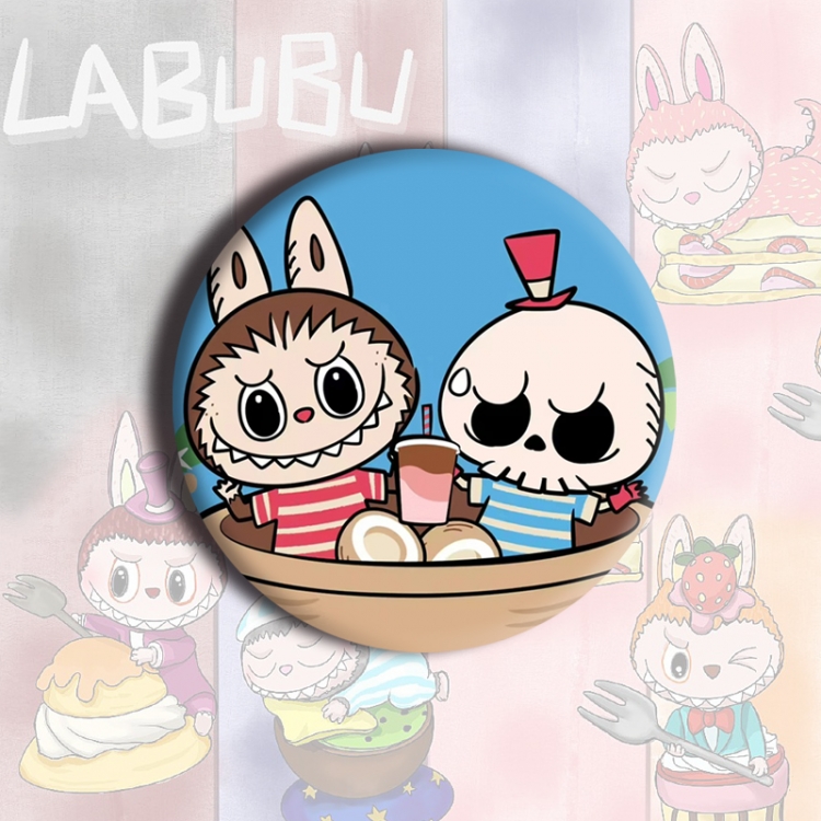 LABUBU Anime tinplate brooch badge price for 5 pcs