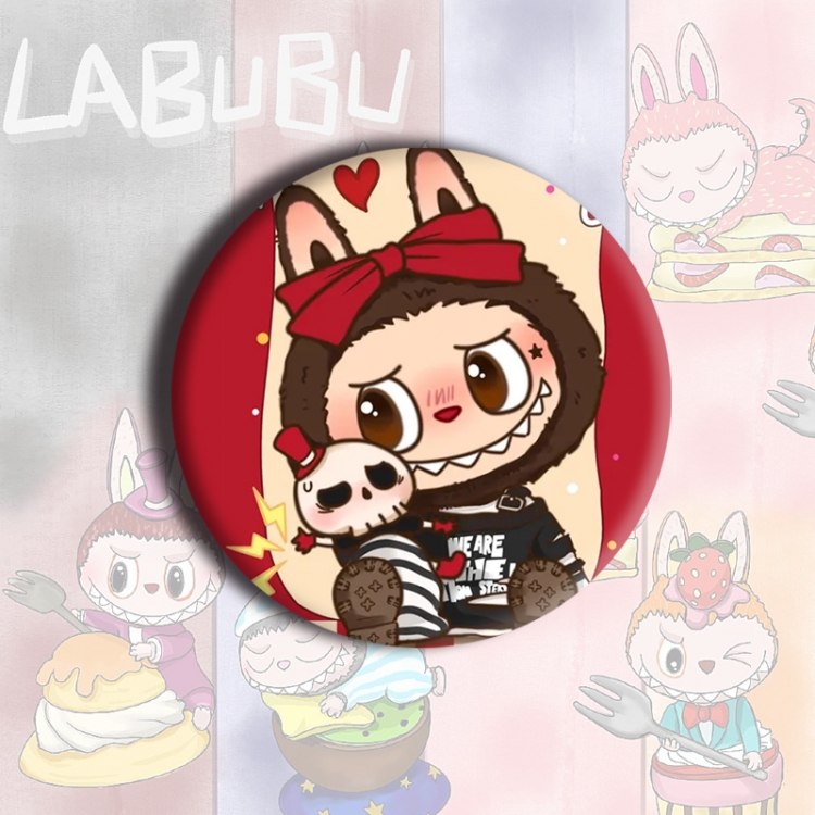 LABUBU Anime tinplate brooch badge price for 5 pcs