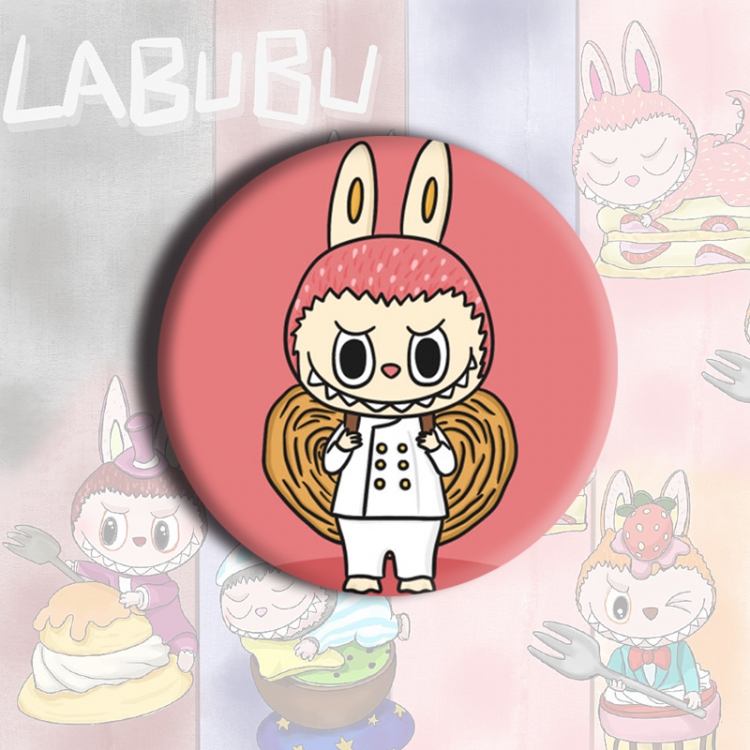 LABUBU Anime tinplate brooch badge price for 5 pcs