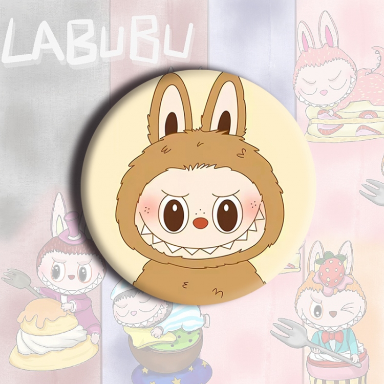 LABUBU Anime tinplate brooch badge price for 5 pcs