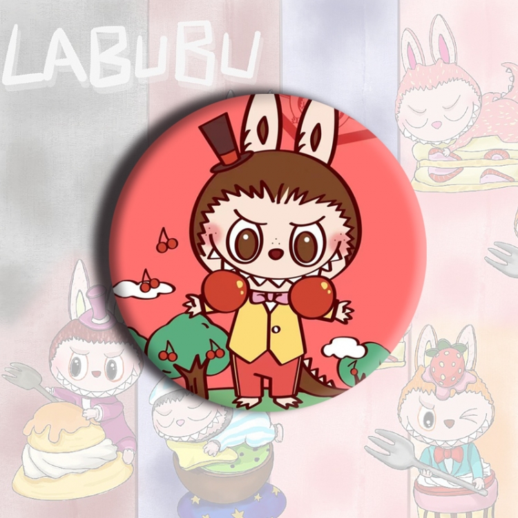 LABUBU Anime tinplate brooch badge price for 5 pcs