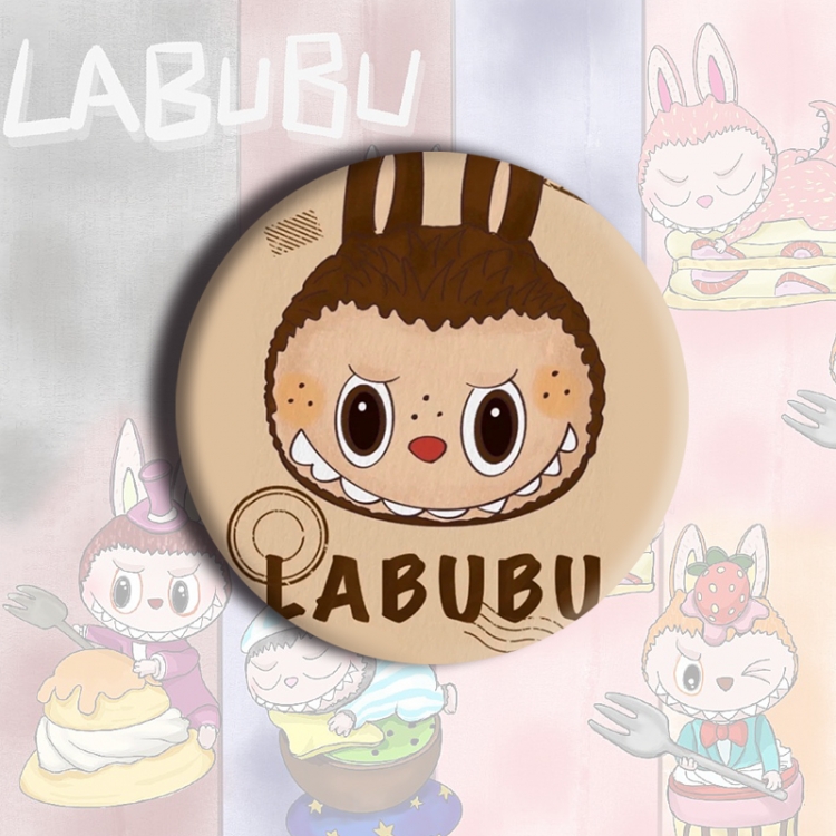 LABUBU Anime tinplate brooch badge price for 5 pcs