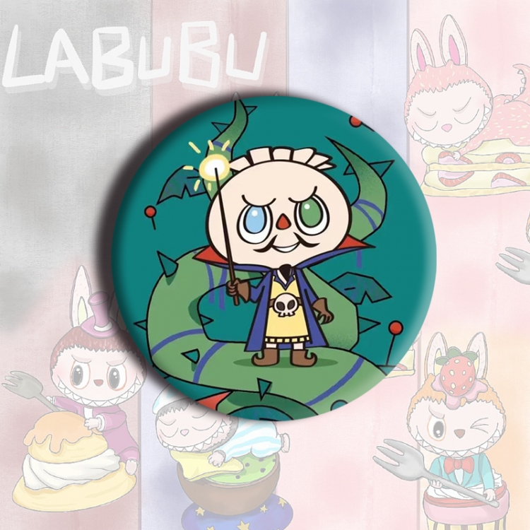 LABUBU Anime tinplate brooch badge price for 5 pcs