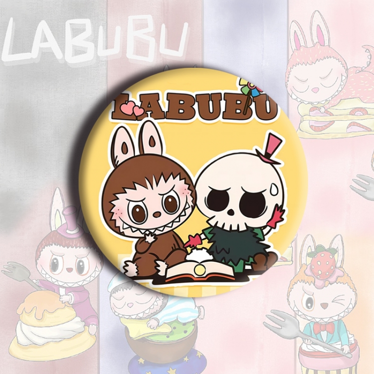 LABUBU Anime tinplate brooch badge price for 5 pcs