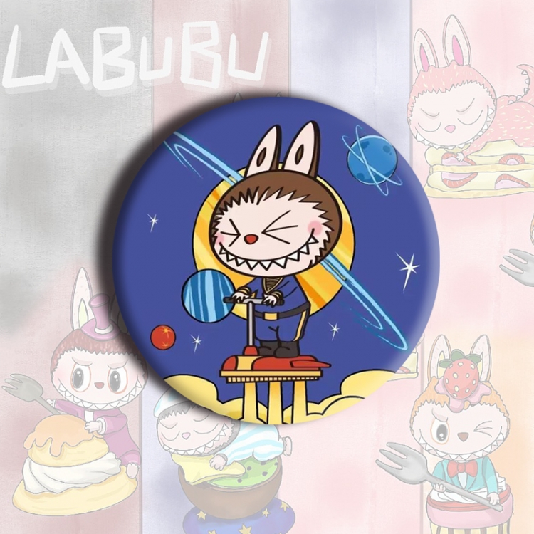 LABUBU Anime tinplate brooch badge price for 5 pcs