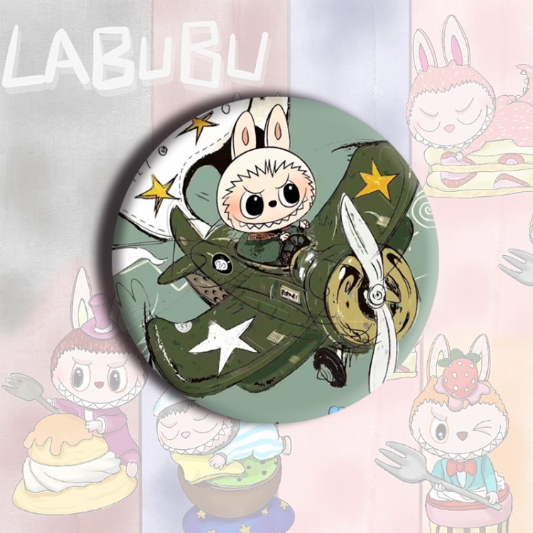 LABUBU Anime tinplate brooch badge price for 5 pcs