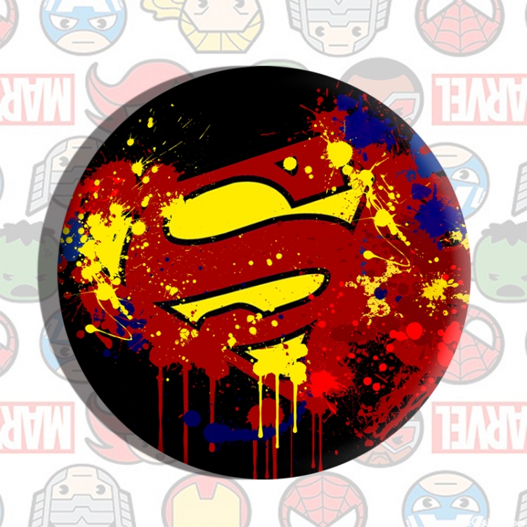 Superman Anime tinplate brooch badge price for 5 pcs