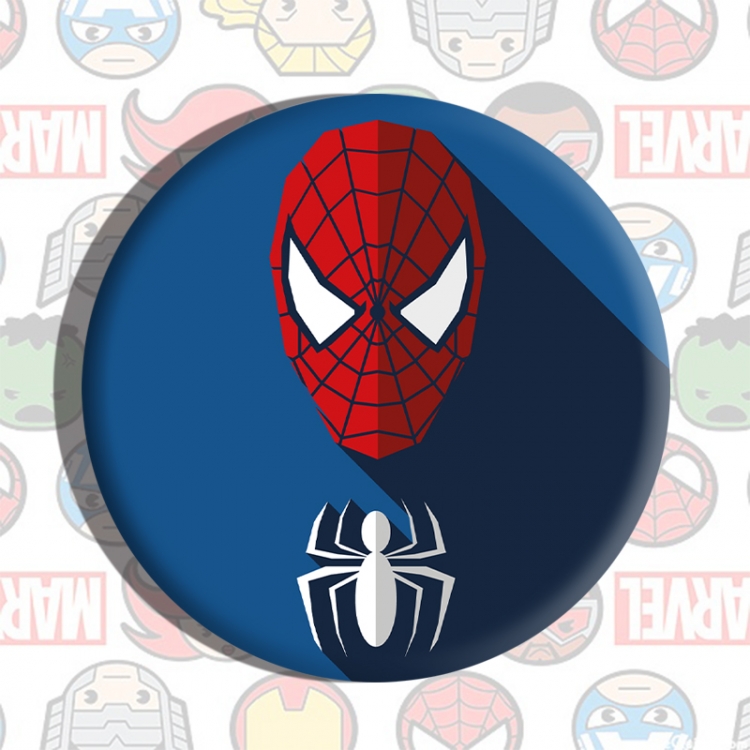 Spiderman Anime tinplate brooch badge price for 5 pcs