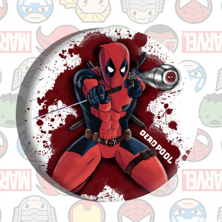 Deadpool Anime tinplate brooch badge price for 5 pcs