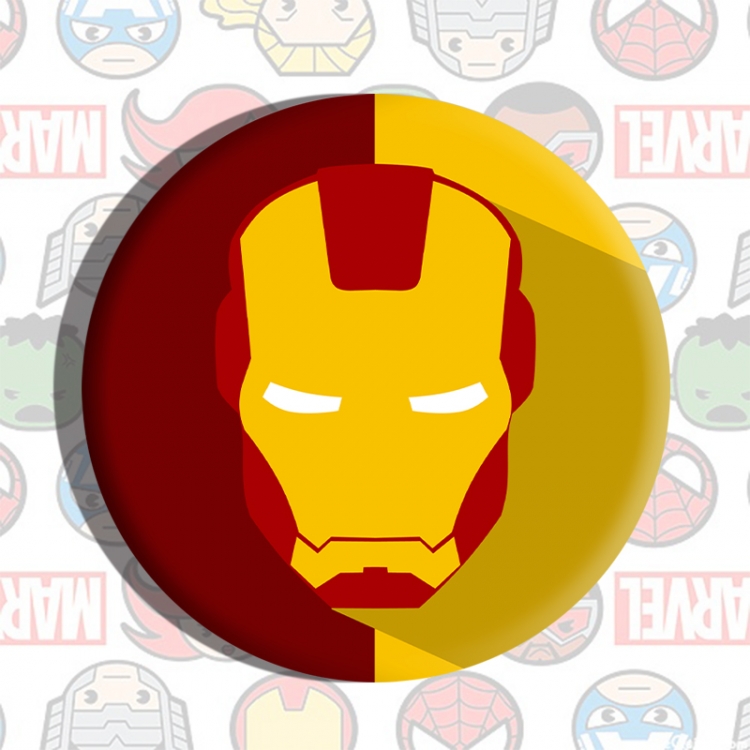 Iron Man Anime tinplate brooch badge price for 5 pcs