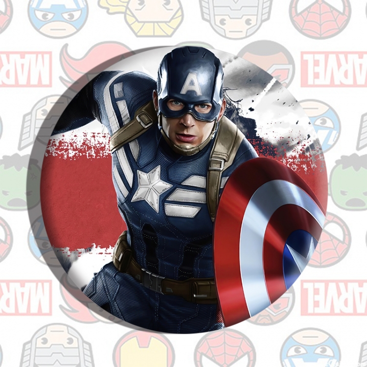 Captain America Anime tinplate brooch badge price for 5 pcs