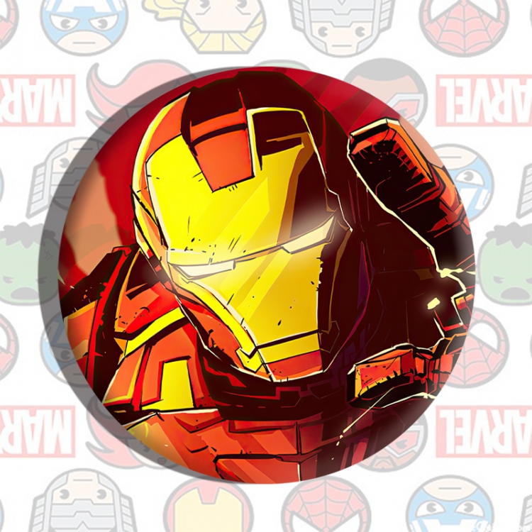 Iron Man Anime tinplate brooch badge price for 5 pcs