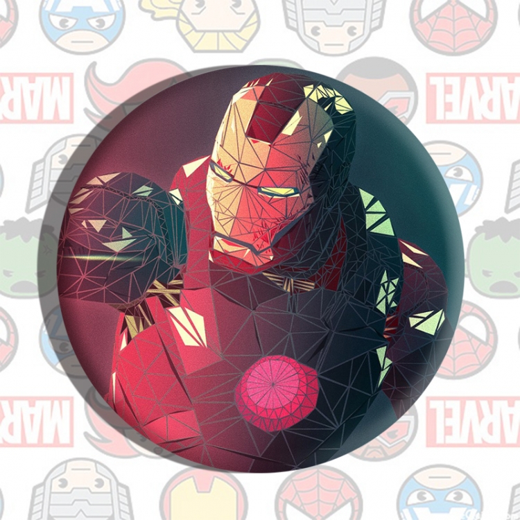 Iron Man Anime tinplate brooch badge price for 5 pcs