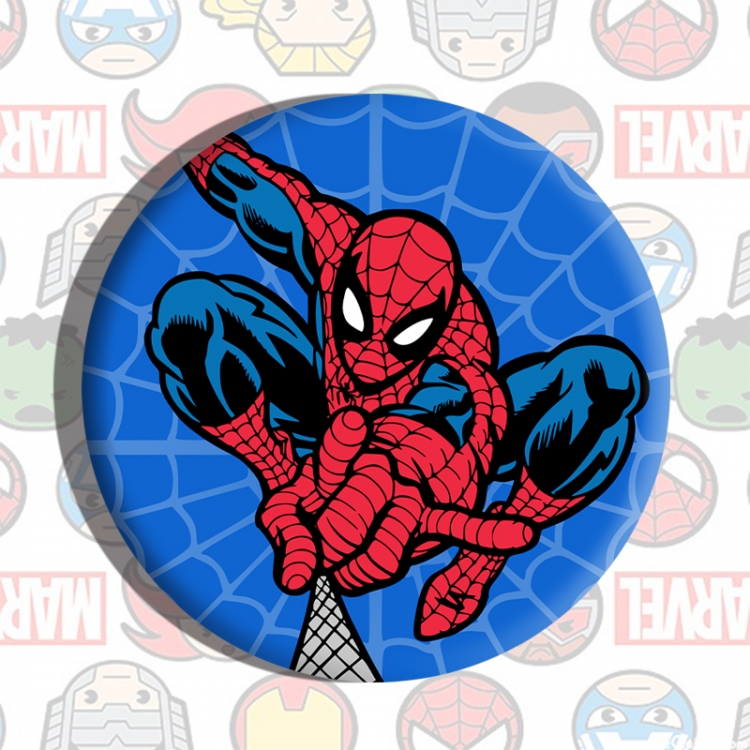 Spiderman Anime tinplate brooch badge price for 5 pcs