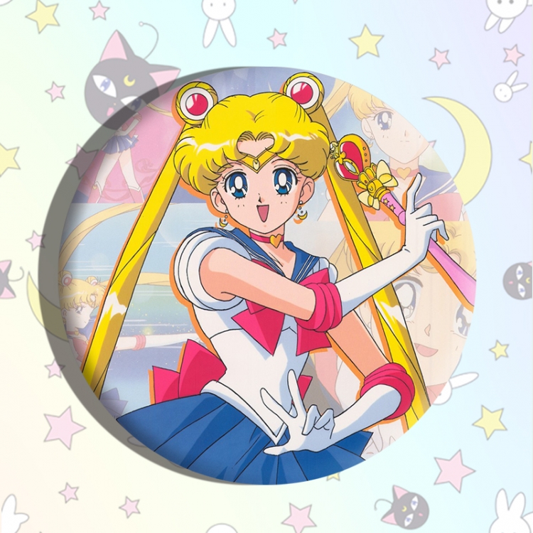 sailormoon Anime tinplate brooch badge price for 5 pcs