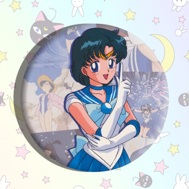 sailormoon Anime tinplate brooch badge price for 5 pcs