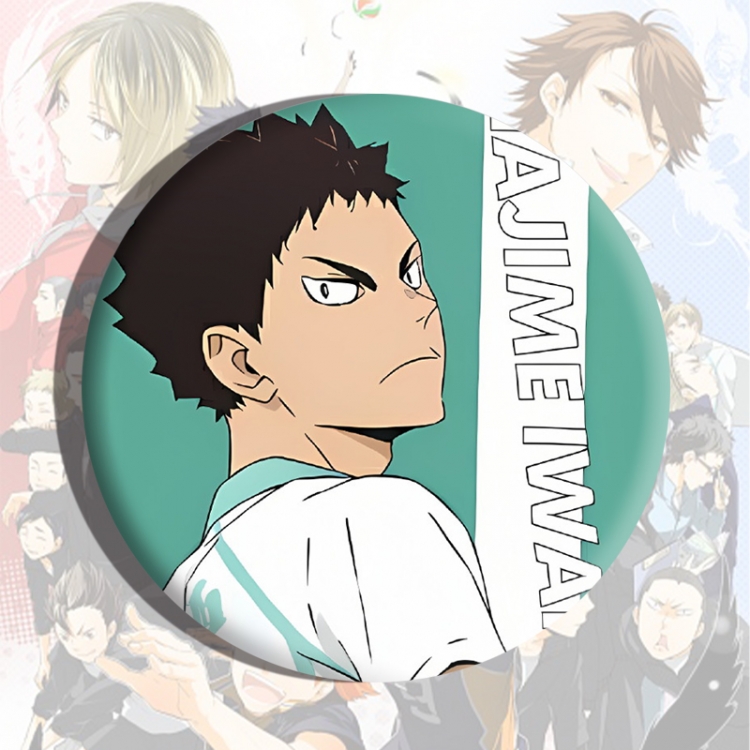 Haikyuu!! Anime tinplate brooch badge price for 5 pcs