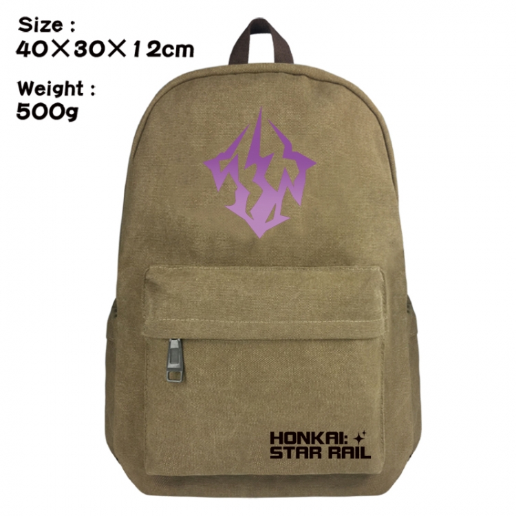 Honkai: Star Rail Canvas top and bottom backpack 40X30X12CM