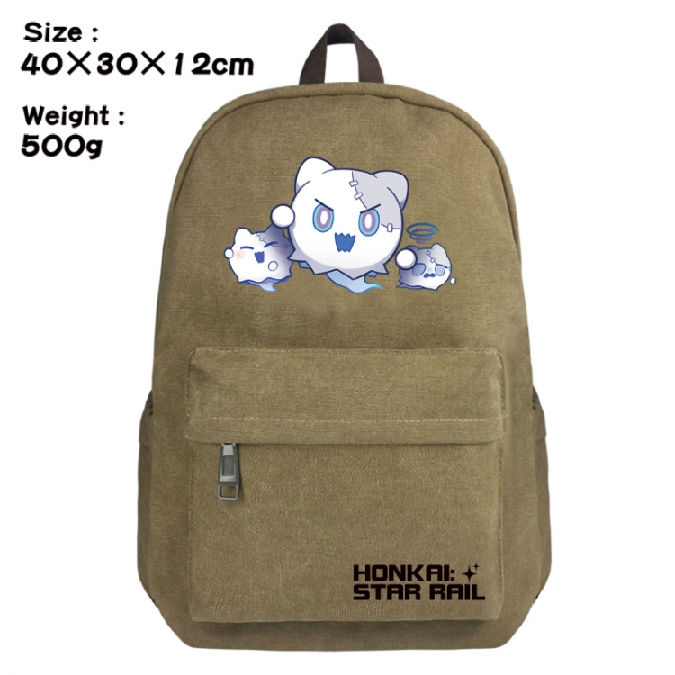 Honkai: Star Rail Canvas top and bottom backpack 40X30X12CM