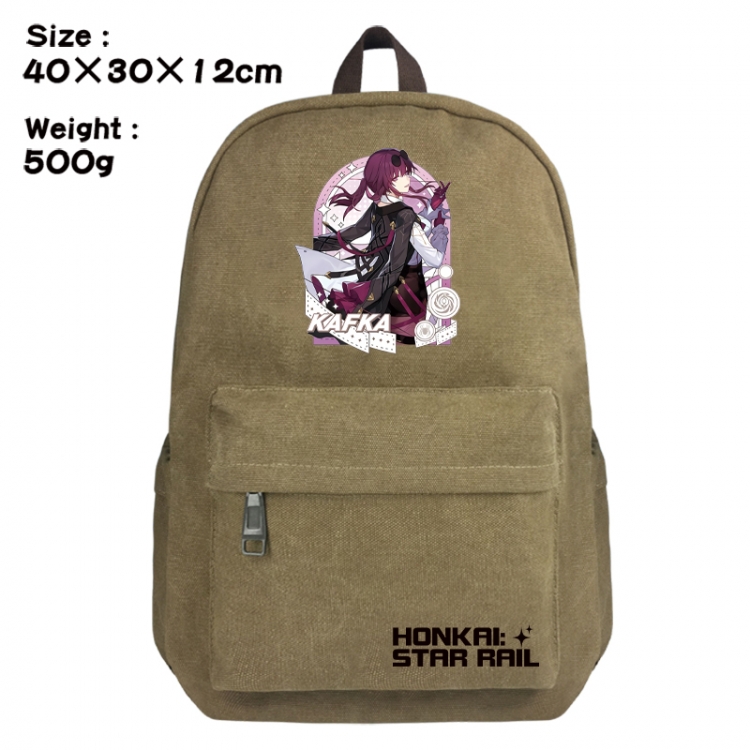 Honkai: Star Rail Canvas top and bottom backpack 40X30X12CM