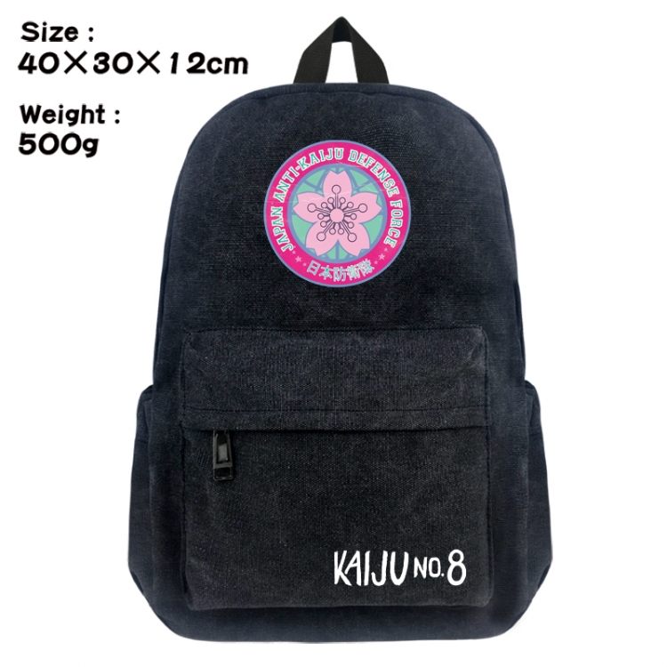 KAIJU NUMBER EIGHT Canvas top and bottom backpack 40X30X12CM